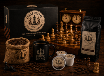 Chess Coffee gift sets and merch