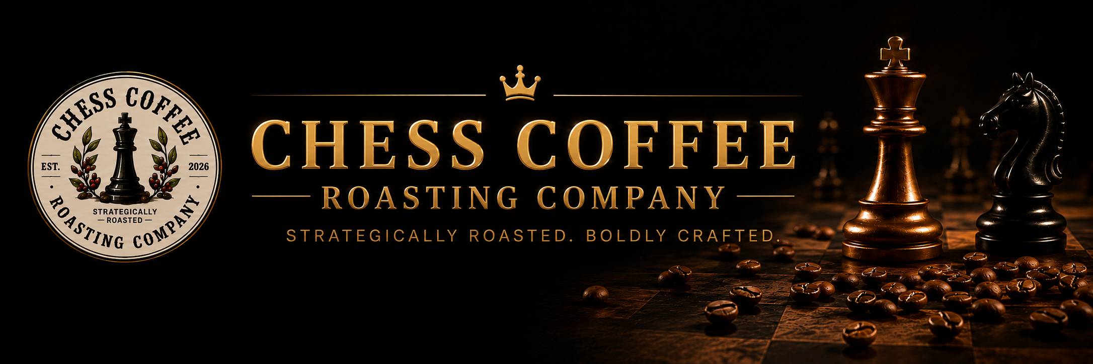 Chess Coffee Roasting Company homepage banner