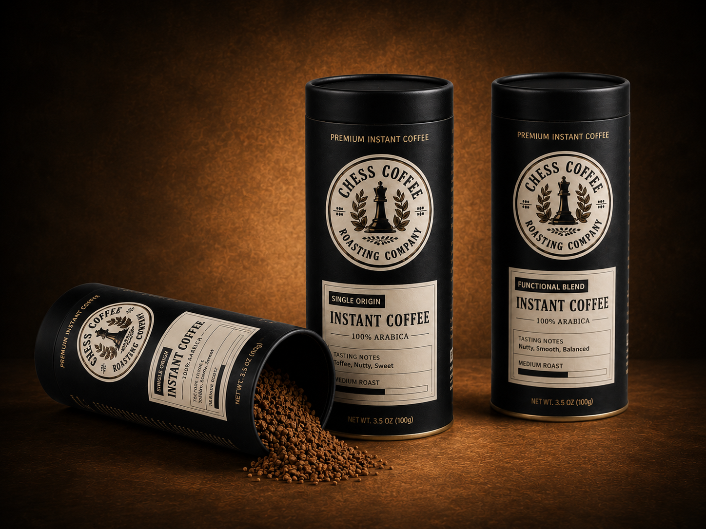 Chess Coffee Roasting Company Premium Instant Coffee Tubes