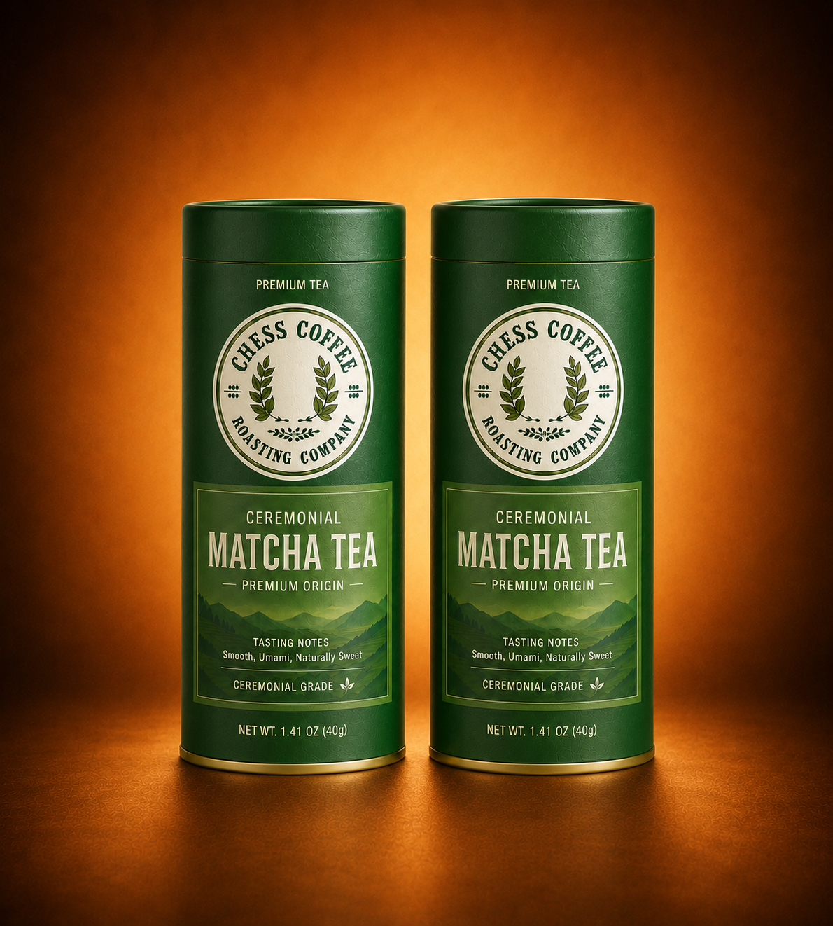 Chess Coffee Roasting Company Premium Matcha Tea Tubes