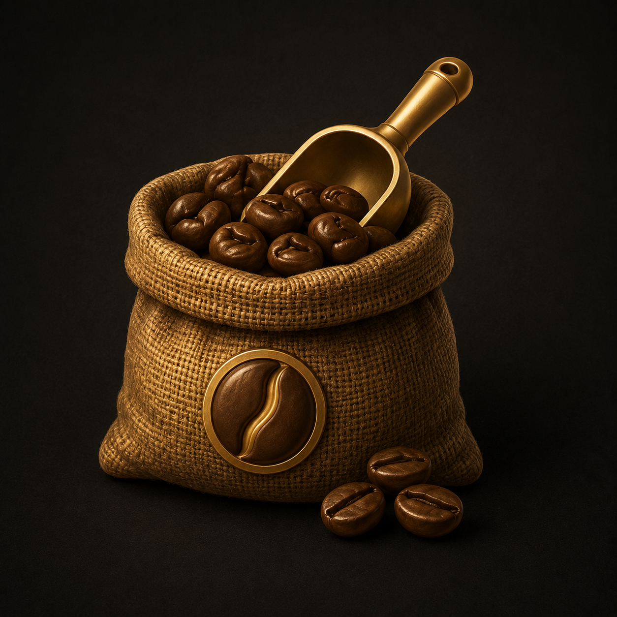 Whole bean icon