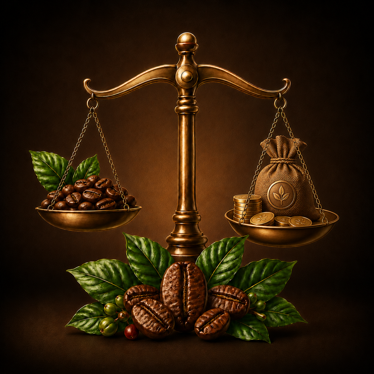 Fair Trade coffee icon